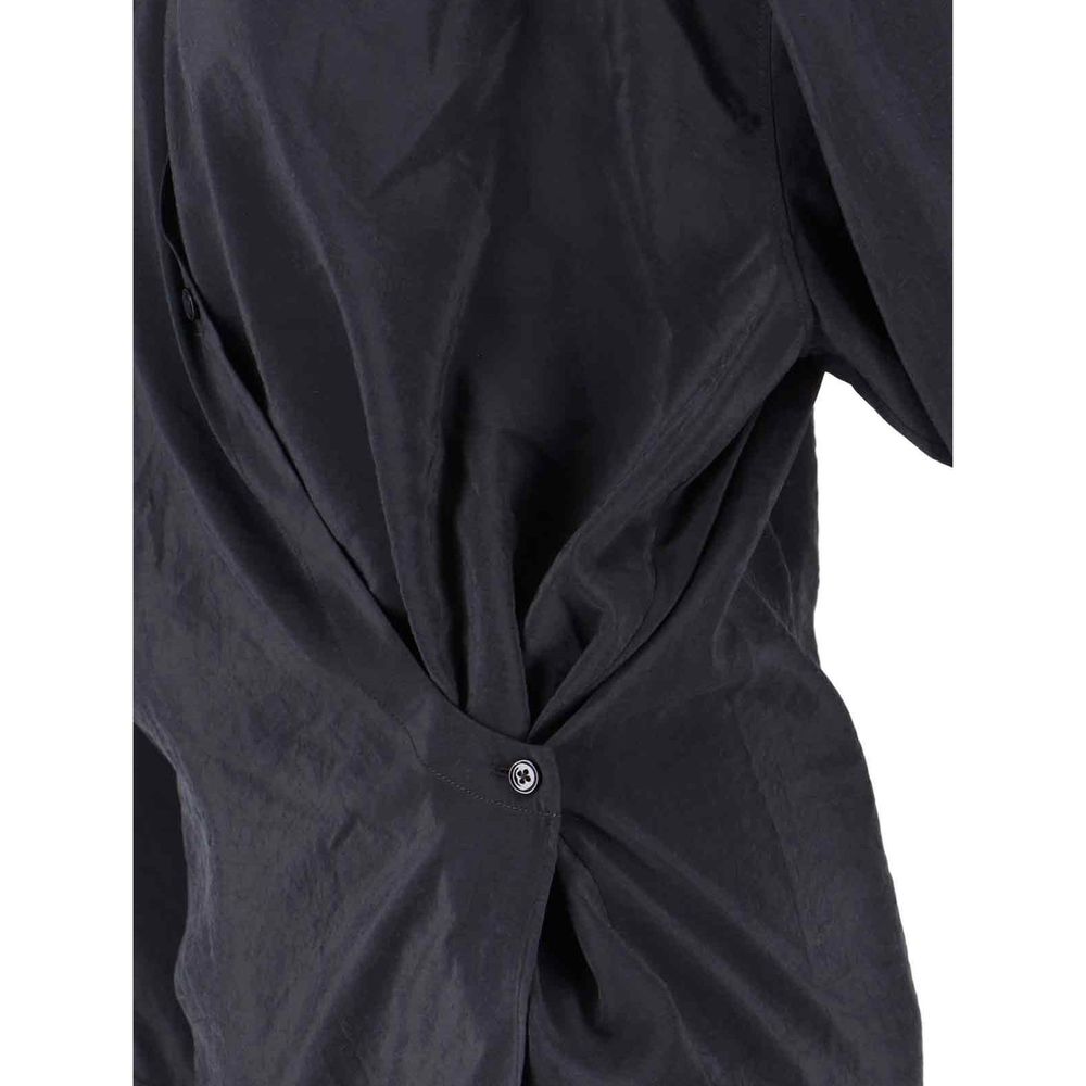 Black Polyamide Dress Shirt