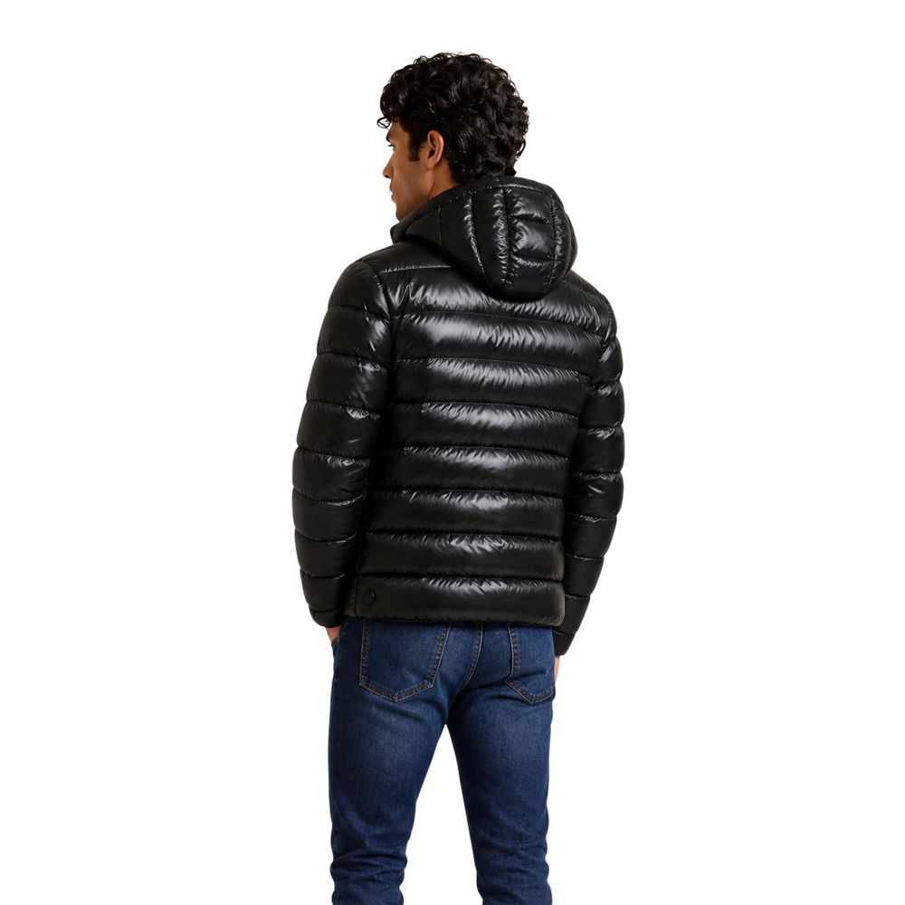 Black Polyamide Full-Length Jacket