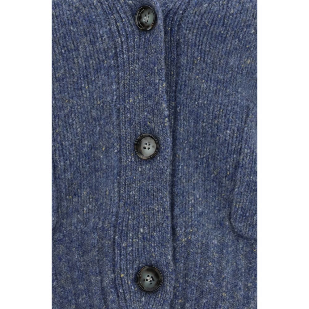 Blue Cashmere Cardigan