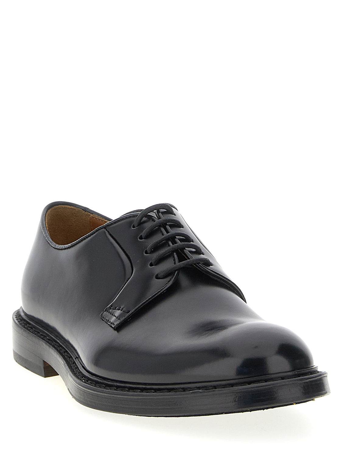 Black Calfskin Oxfords And Derbies
