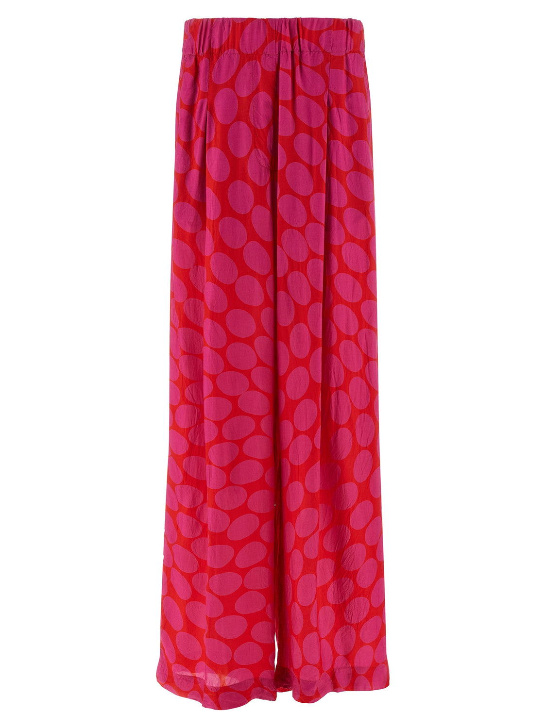 Fuchsia Viscose Casual Pants