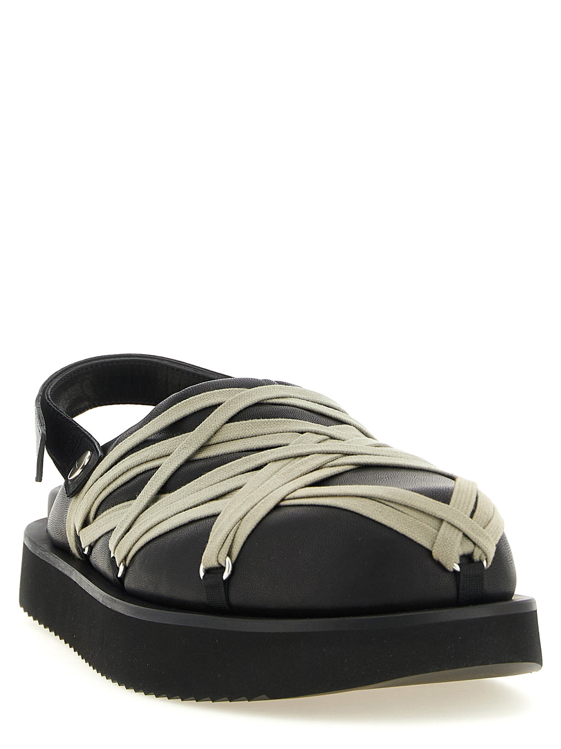 Black Ramie Mules