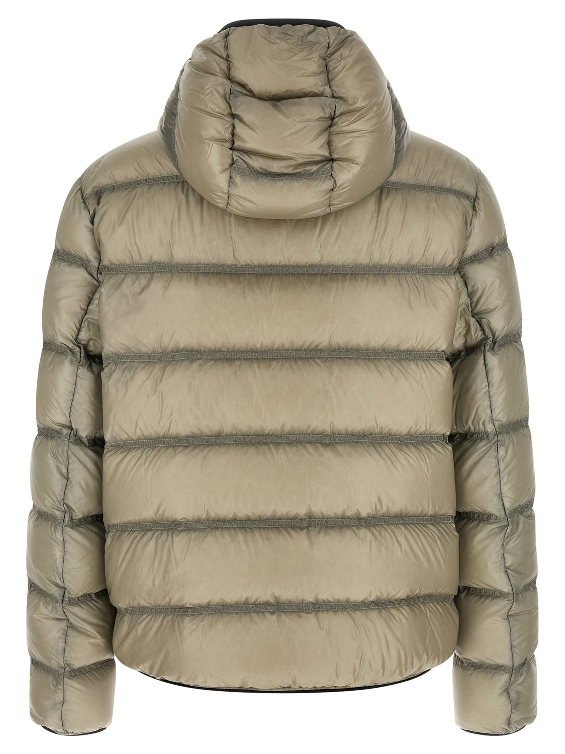Beige Polyamide Full-Length Jacket