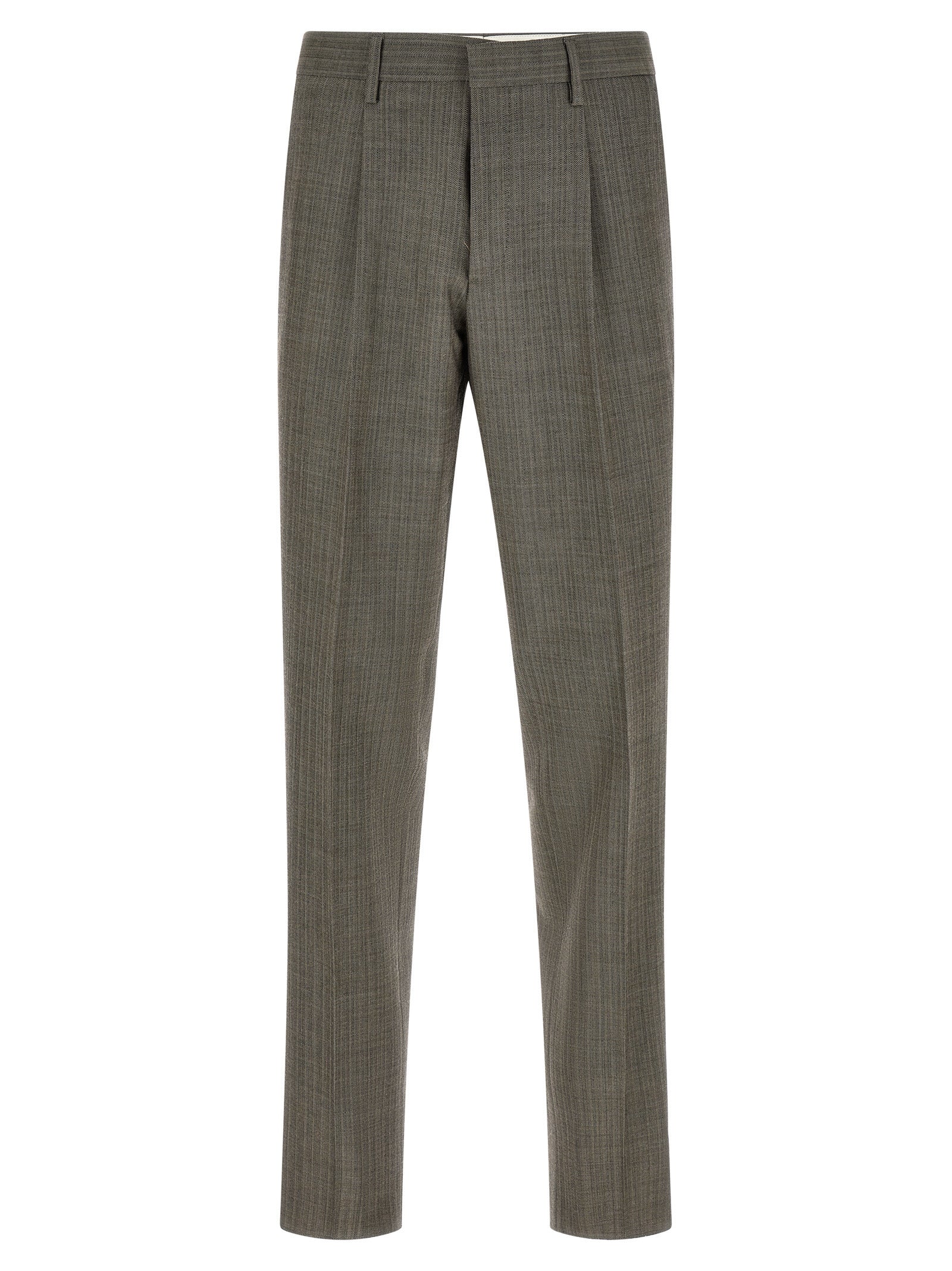 Gray Virgin Wool Two-Piece Suit