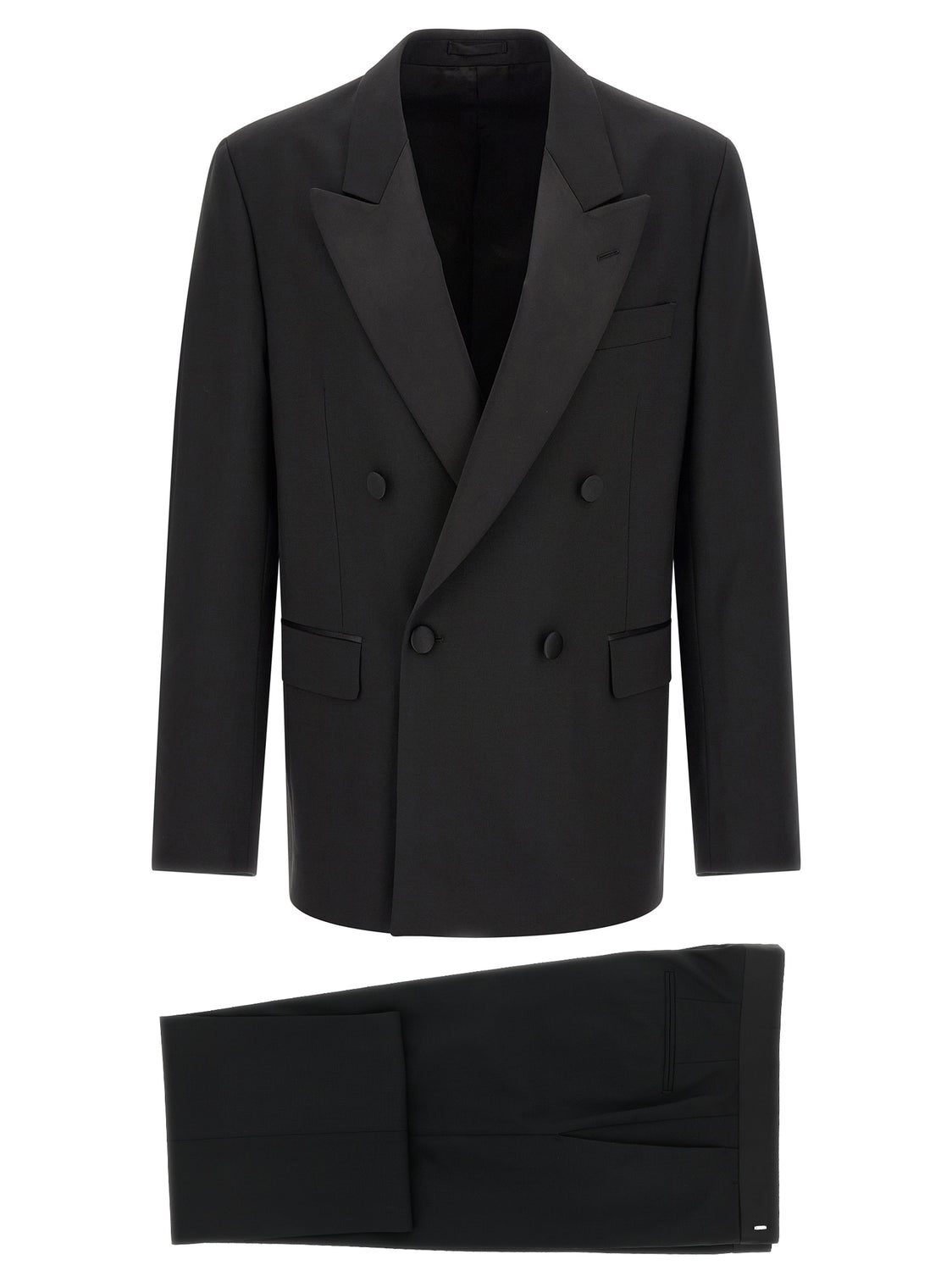 Black Virgin Wool Tuxedo