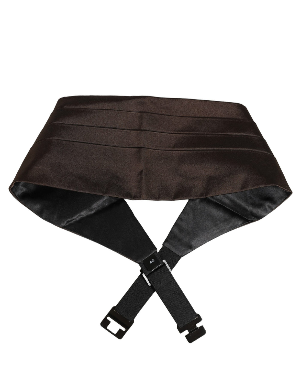 Dark Brown 100% Silk Belt Waist Cummerbund