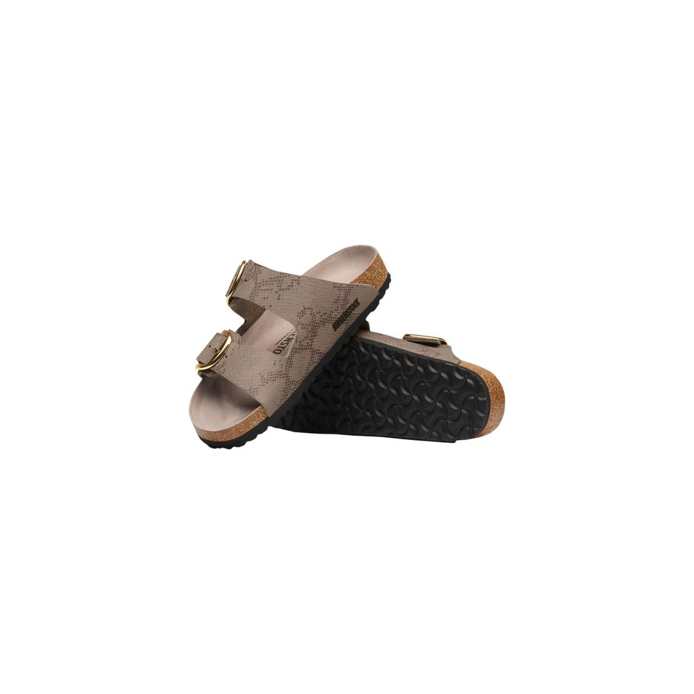 Gray Synthetic Flat Sandals