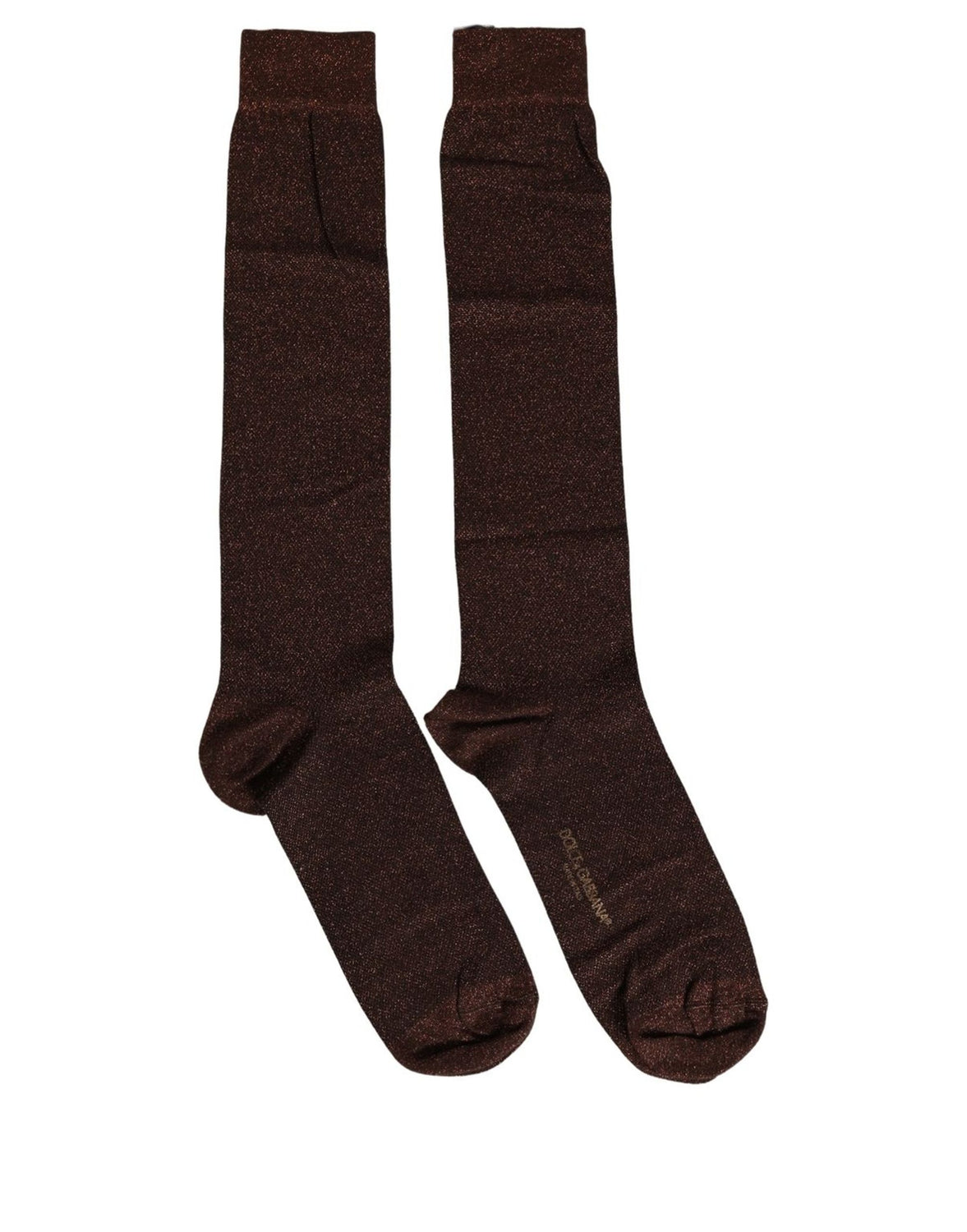 Men Brown Viscose Over The Calf Accessory Socks