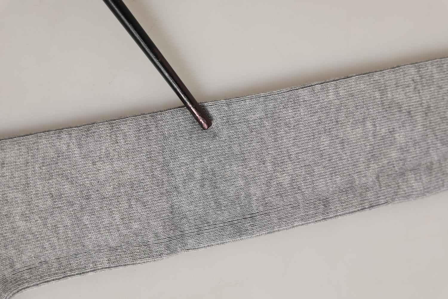 Men Gray Viscose Over The Calf Accessory Socks