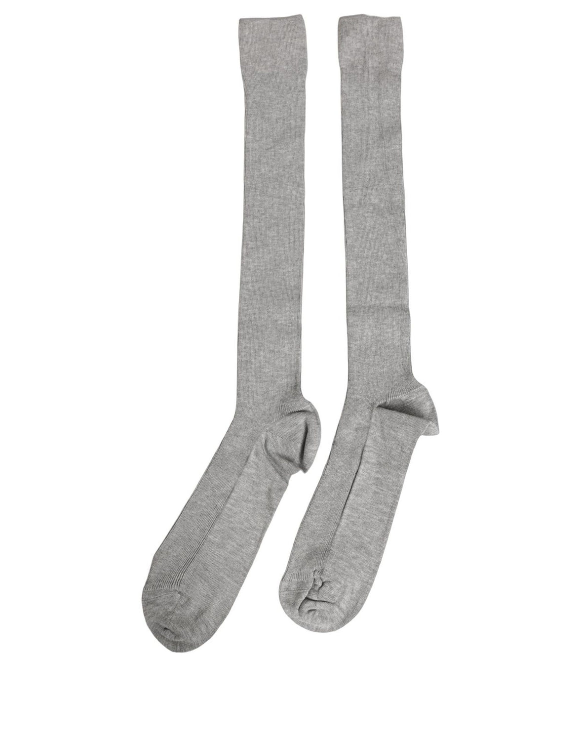 Men Gray Viscose Over The Calf Accessory Socks