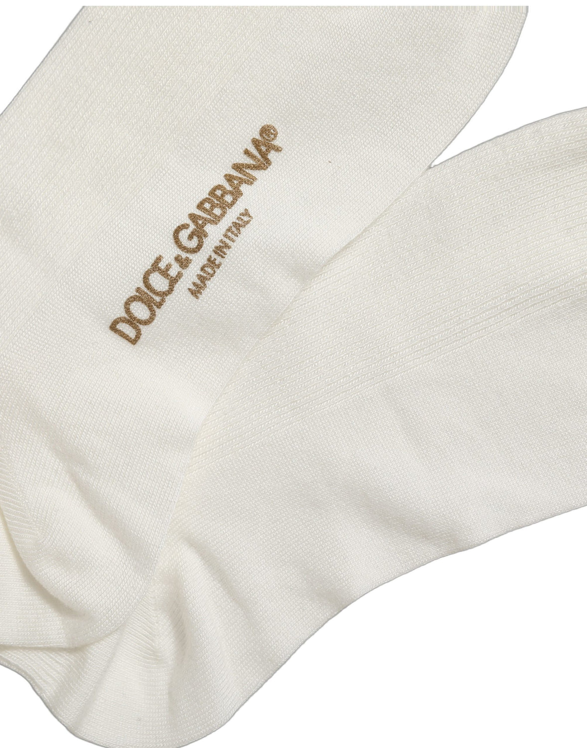 White Crown Embroidery Knee High Accessory Socks