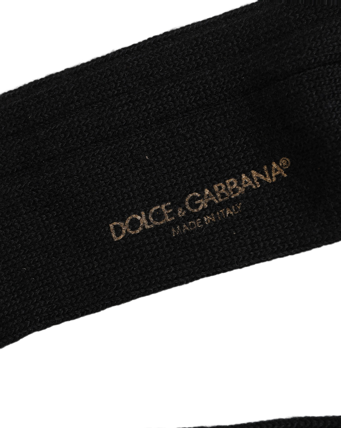 Black DG Logo Print Over The Calf Accessory Socks