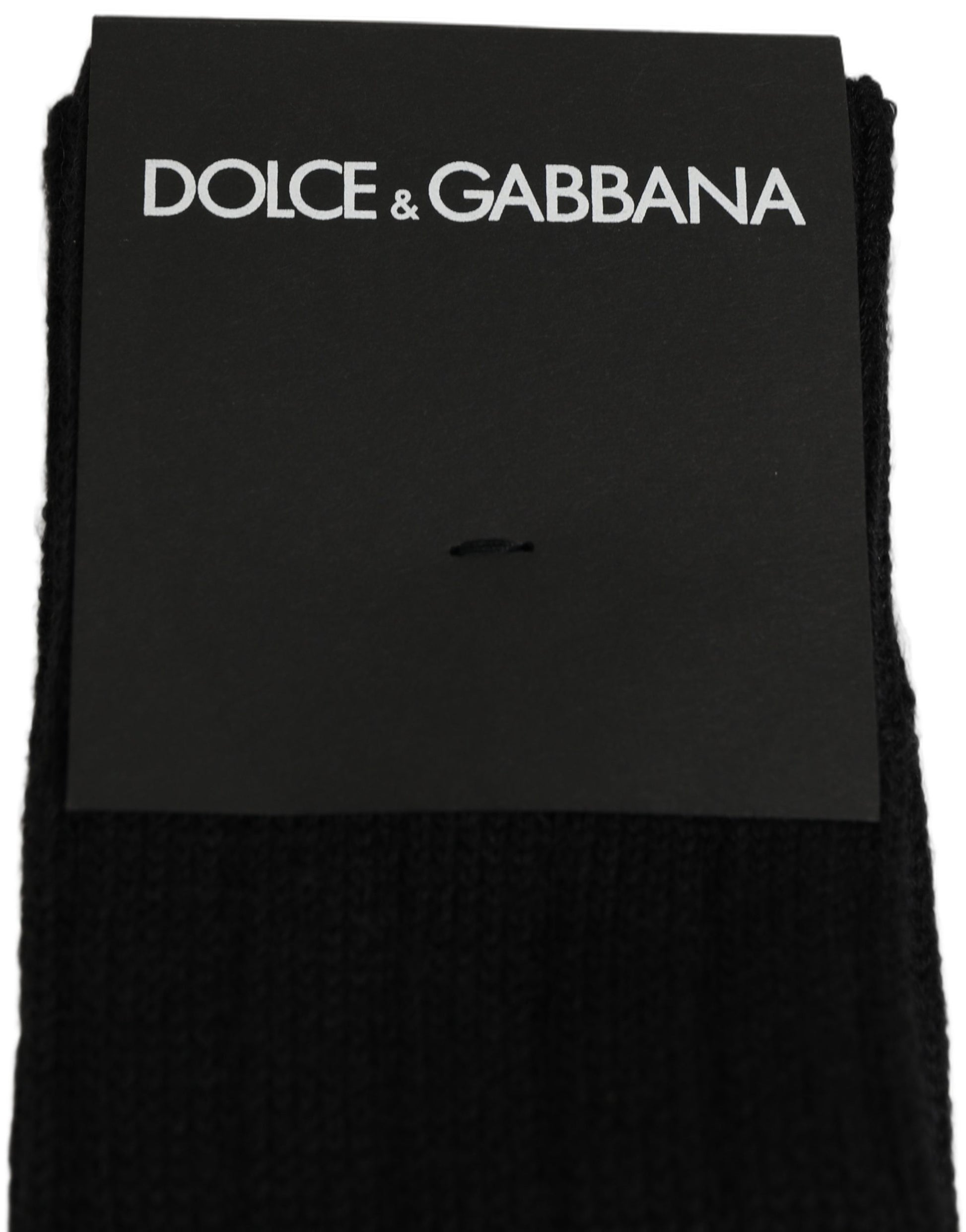 Black DG Logo Print Over The Calf Accessory Socks