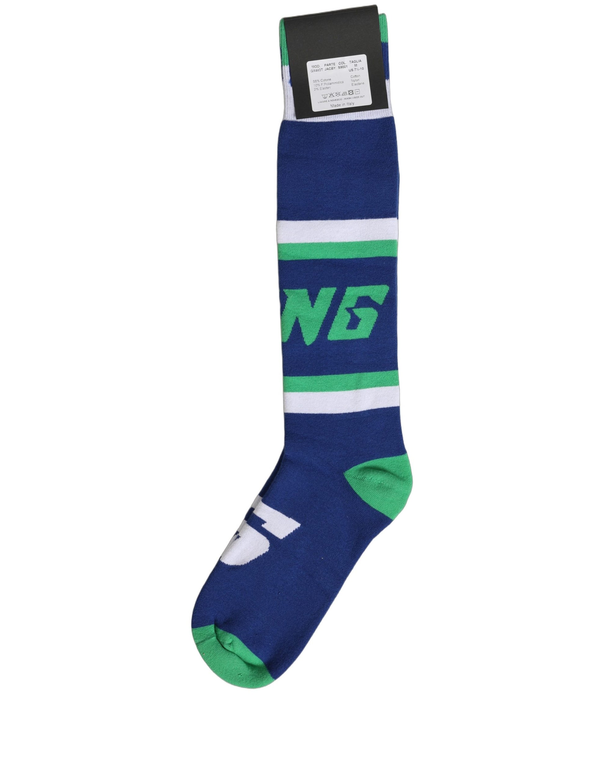 Men Multicolor Cotton Knee High Accessory Socks