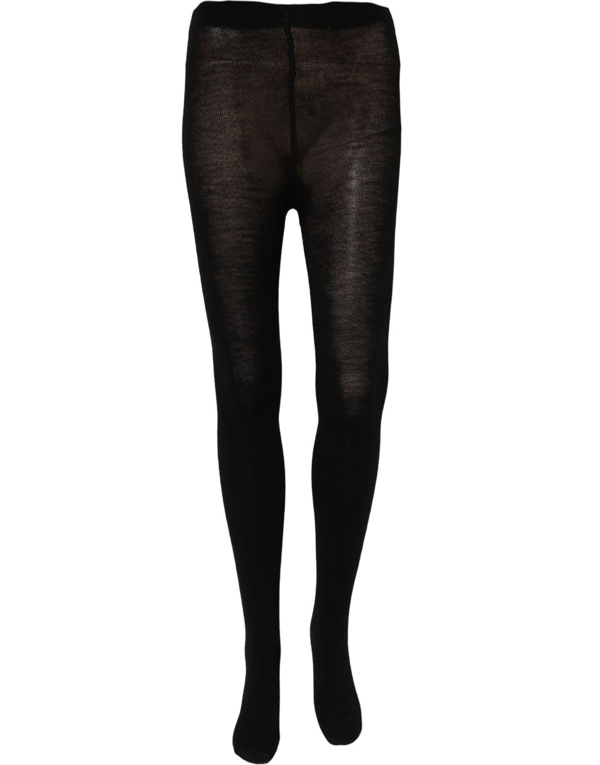 Black Wool Stretch Tights Stocking Accessory Socks