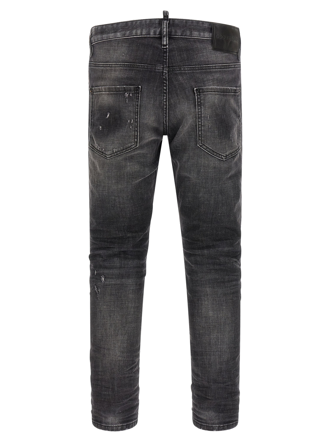 Gray Cotton Skinny Jeans
