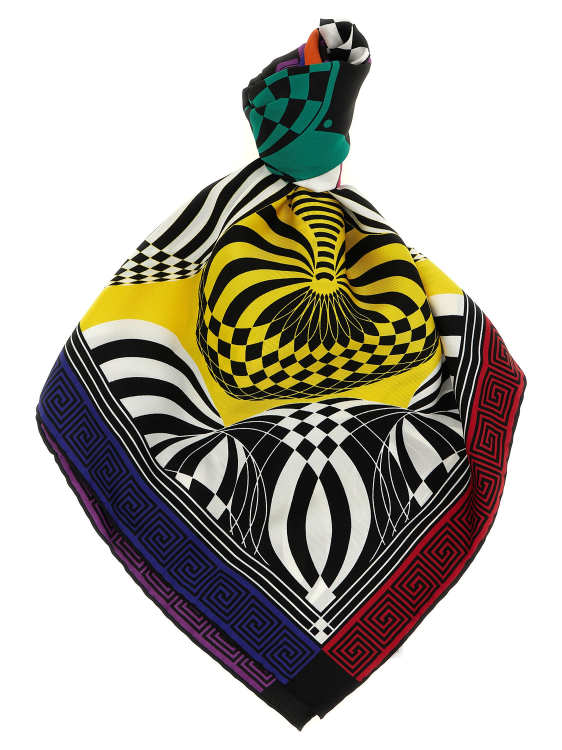 Multicolor Silk Foulard