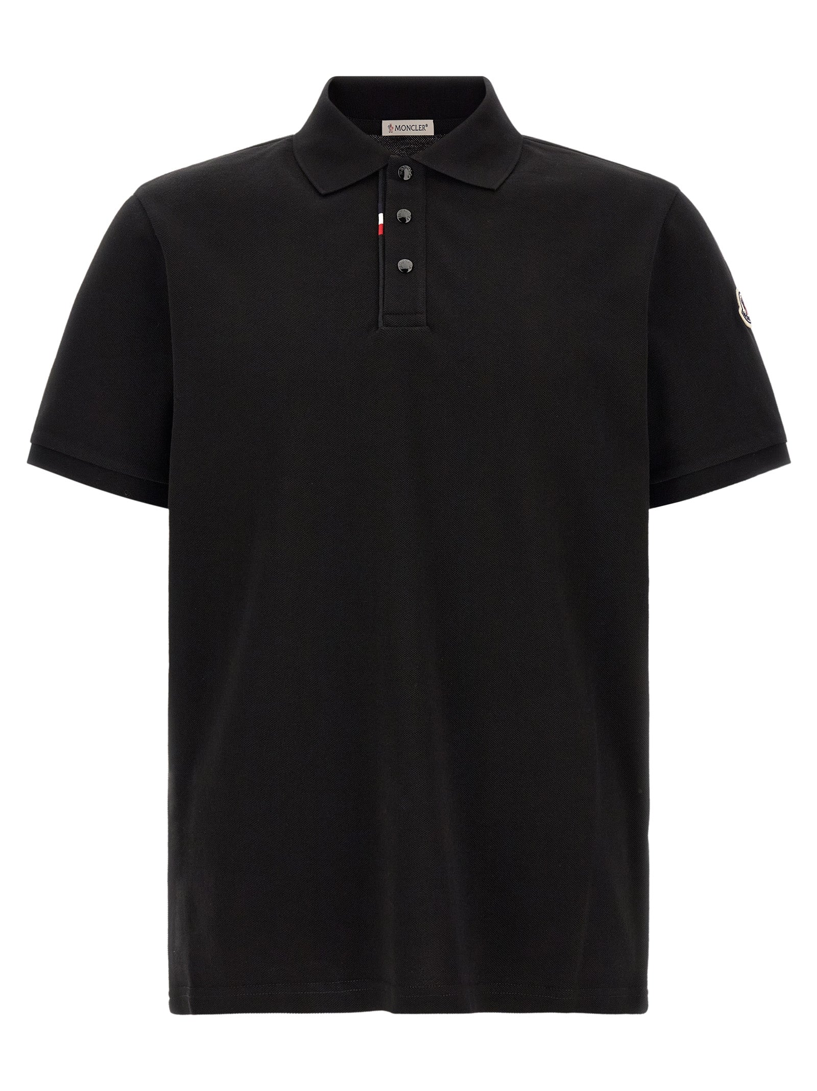Black Cotton Polo Shirt