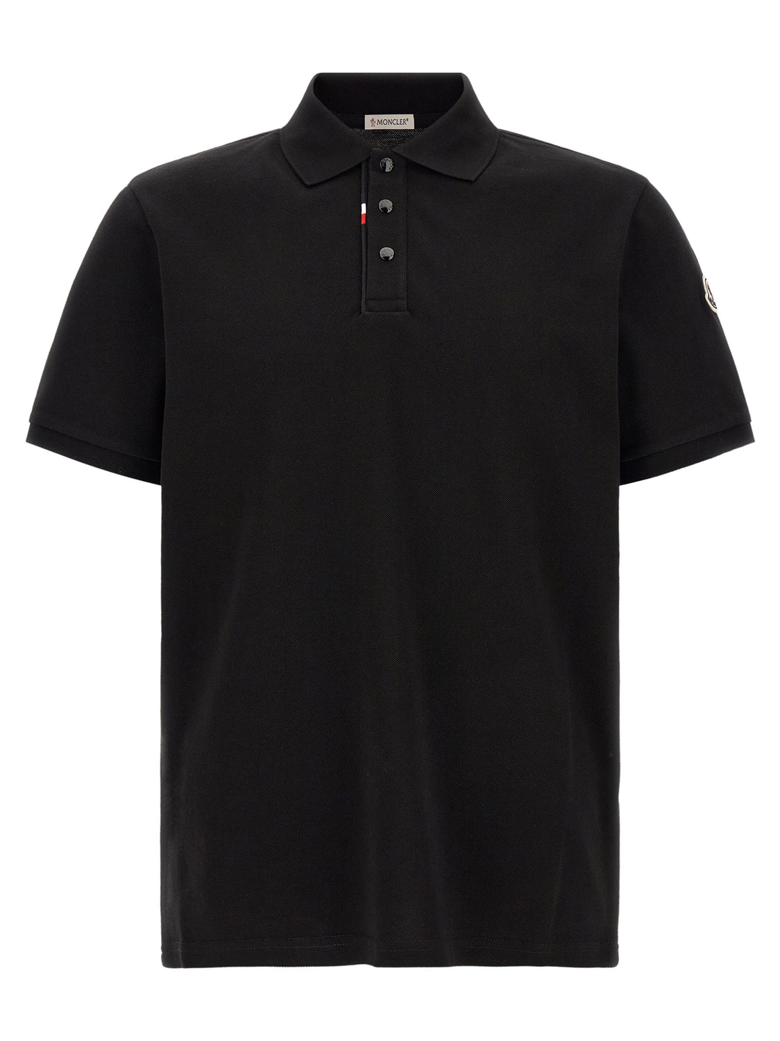 Black Cotton Polo Shirt