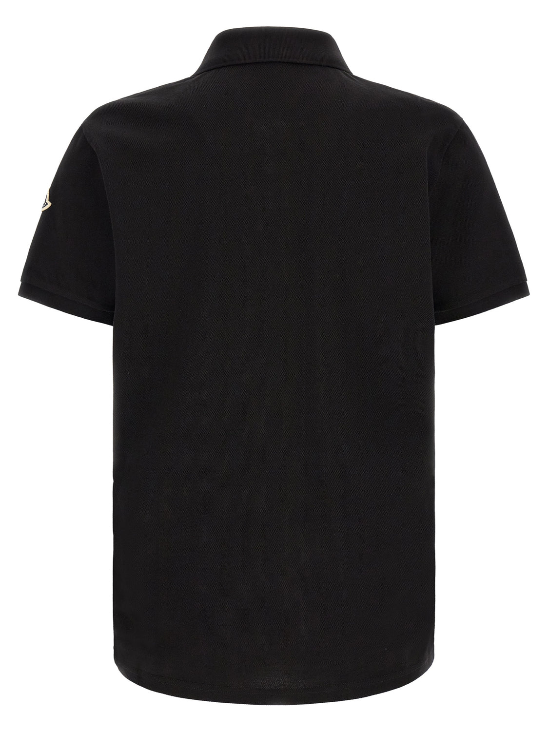 Black Cotton Polo Shirt