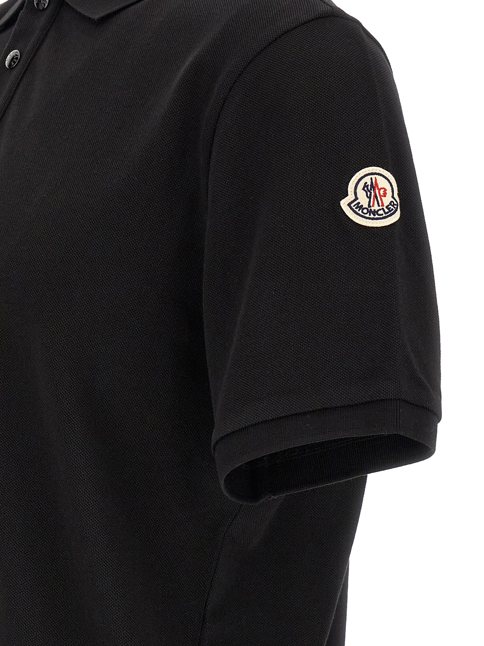 Black Cotton Polo Shirt