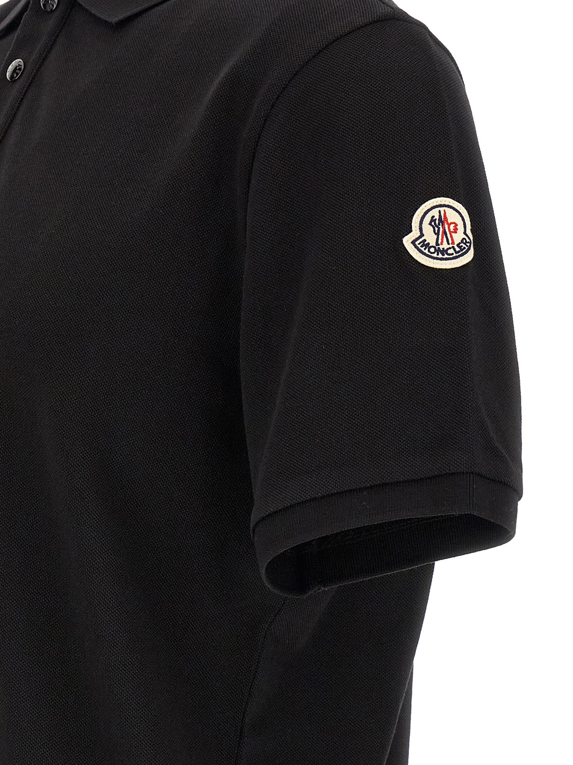 Black Cotton Polo Shirt