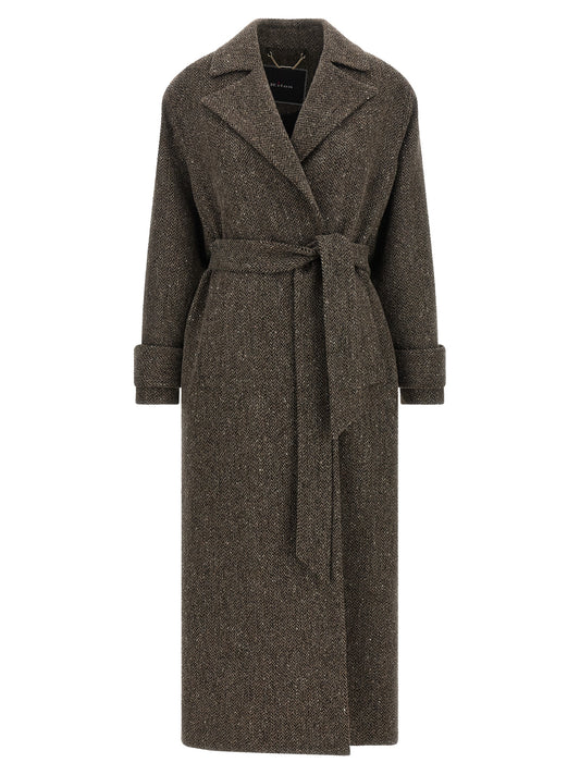 Brown Virgin Wool Coat