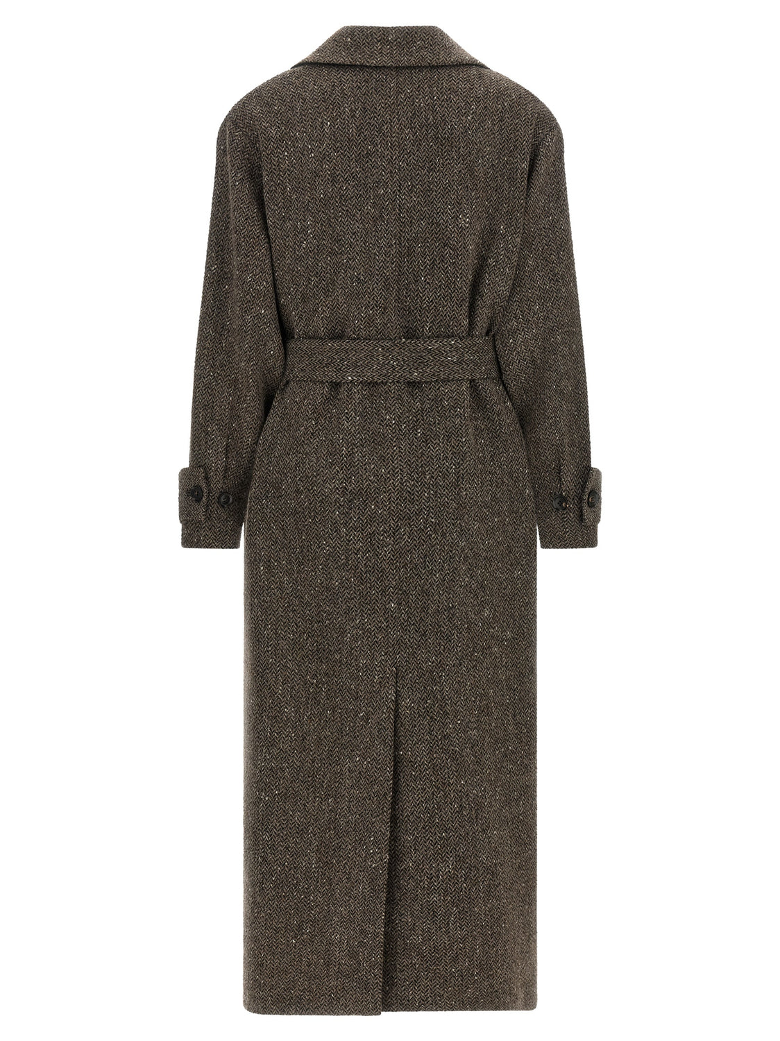 Brown Virgin Wool Coat