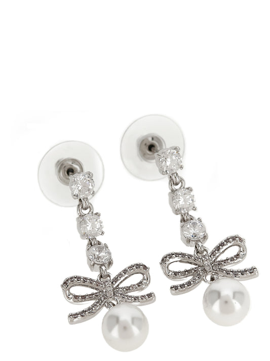 Silver Brass Earrings