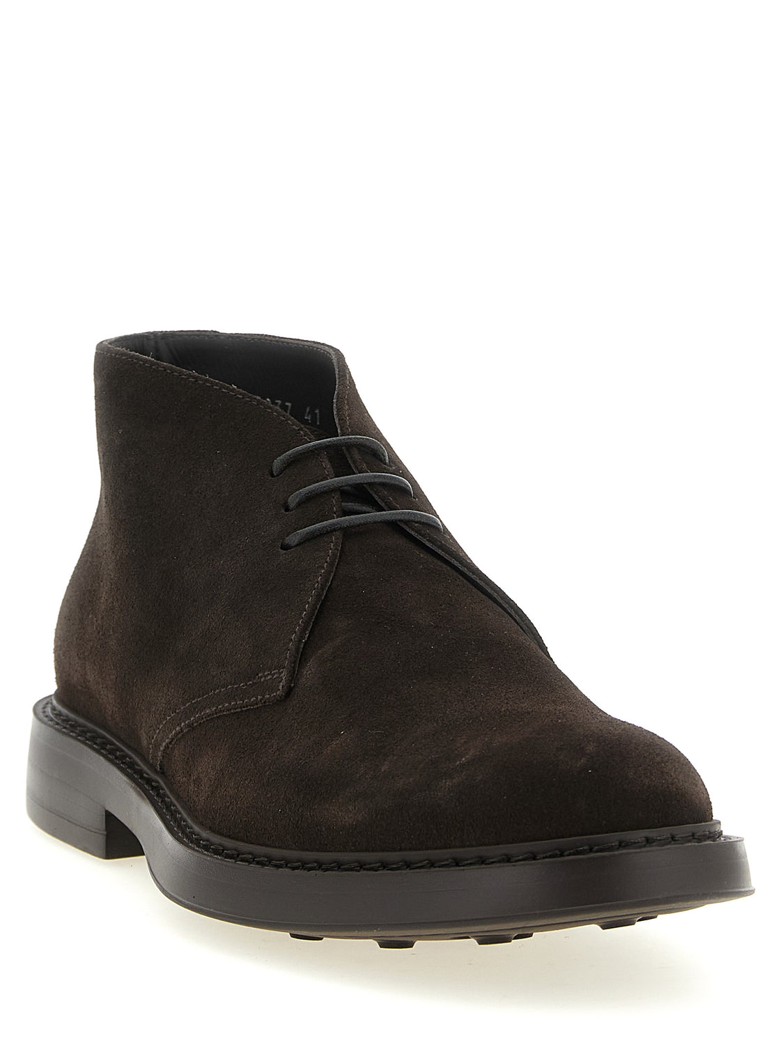 Brown Lamb Leather Ankle Boots