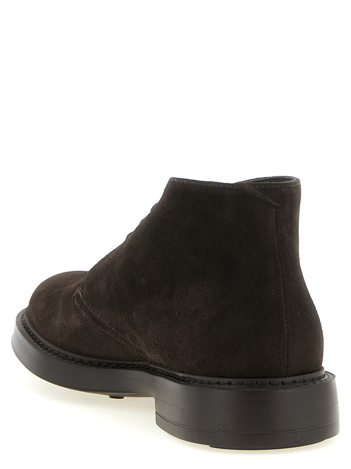 Brown Lamb Leather Ankle Boots