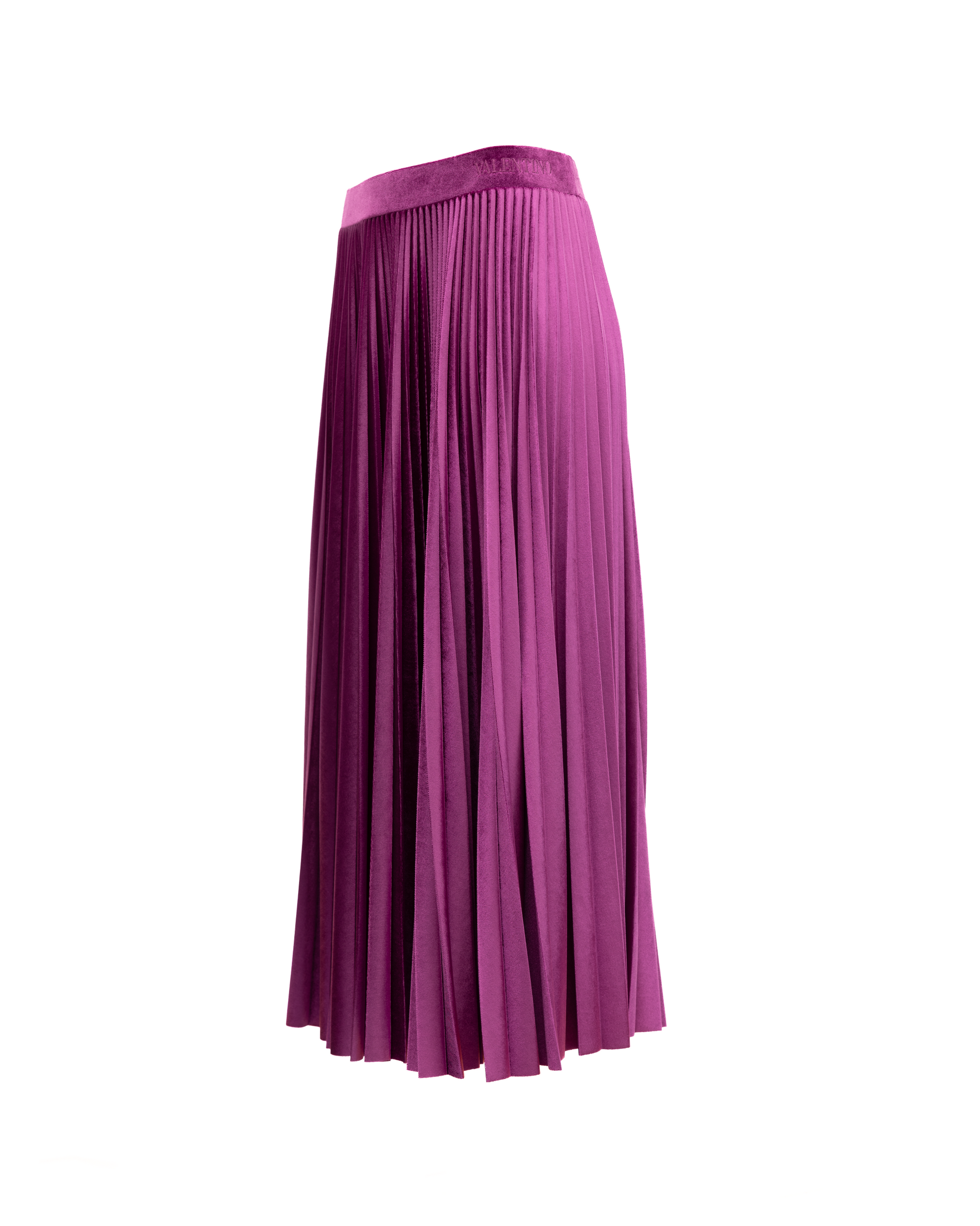 Women Purple Silk Skirt