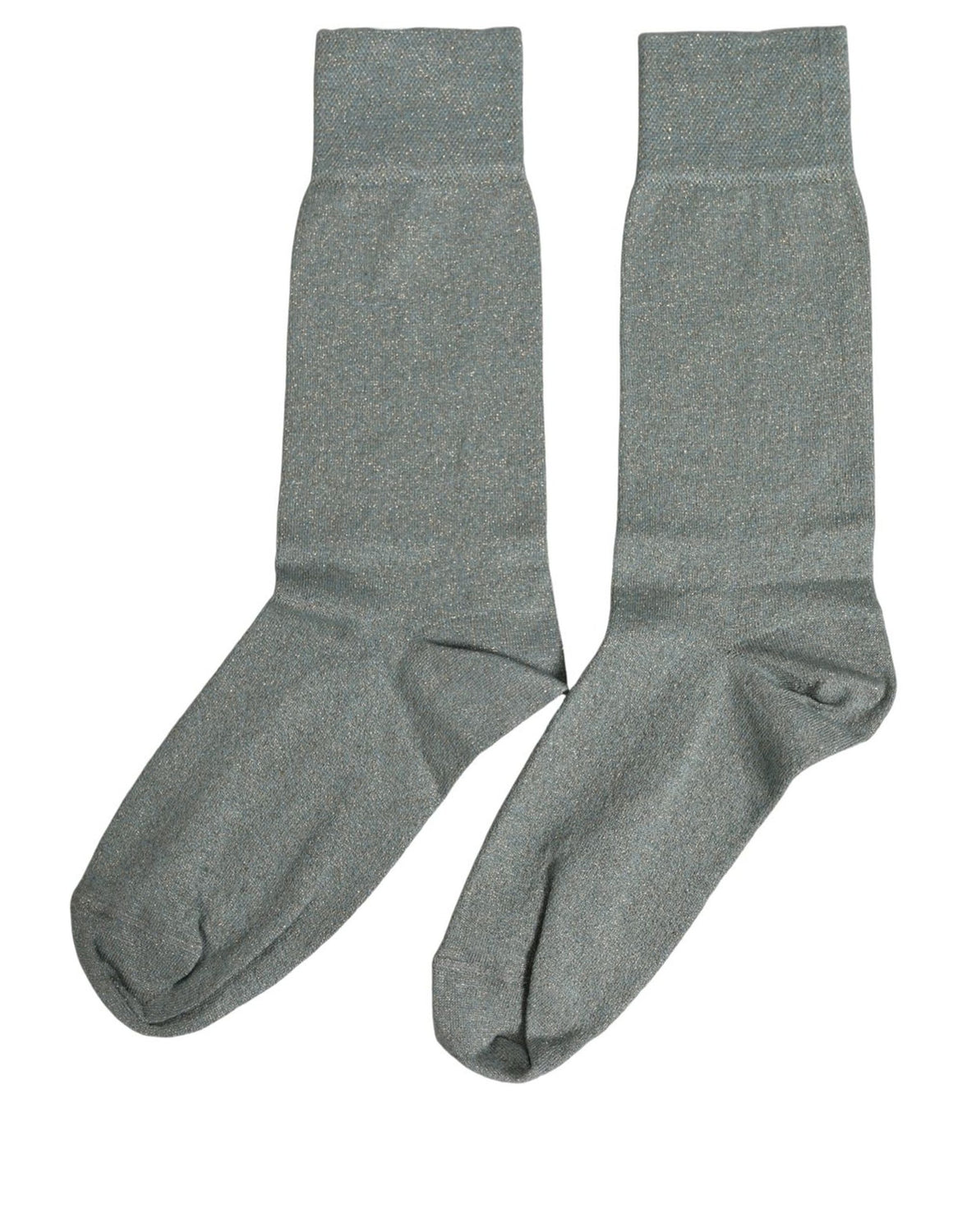 Gray Viscose Logo Mid Calf Accessory Socks