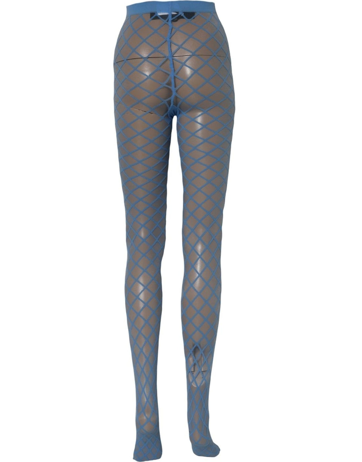 Light Blue Nylon Fishnet Pantyhose Stockings Socks