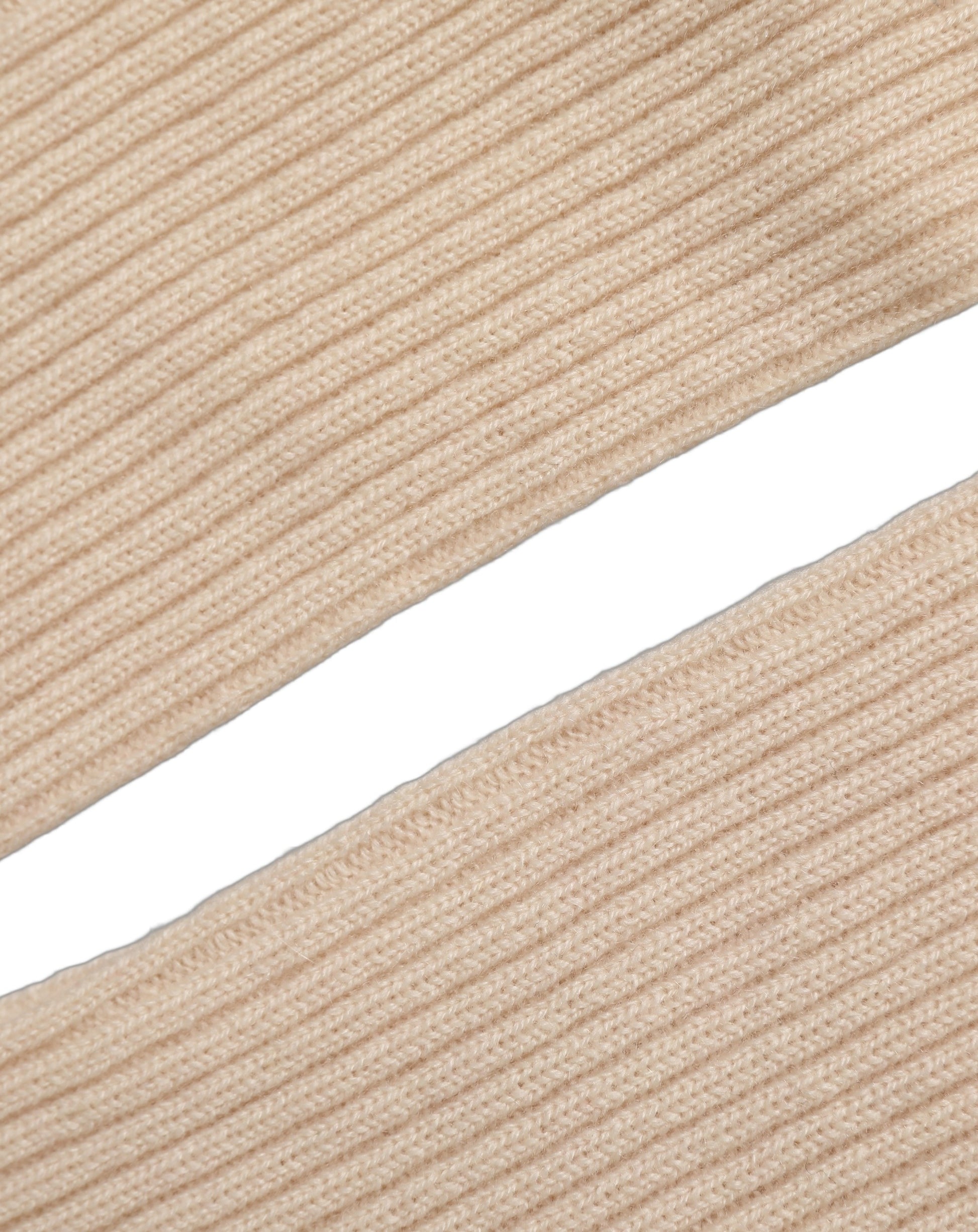 Camel Brown Cashmere Knit Arm Warmer Gloves