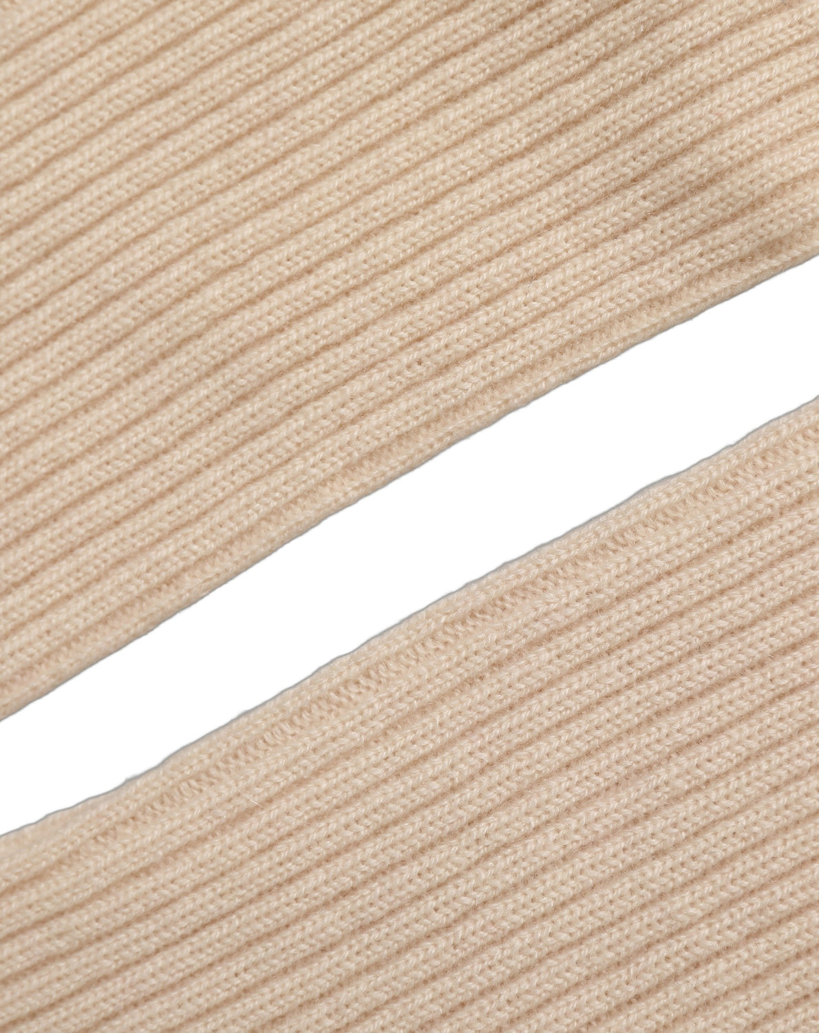 Camel Brown Cashmere Knit Arm Warmer Gloves