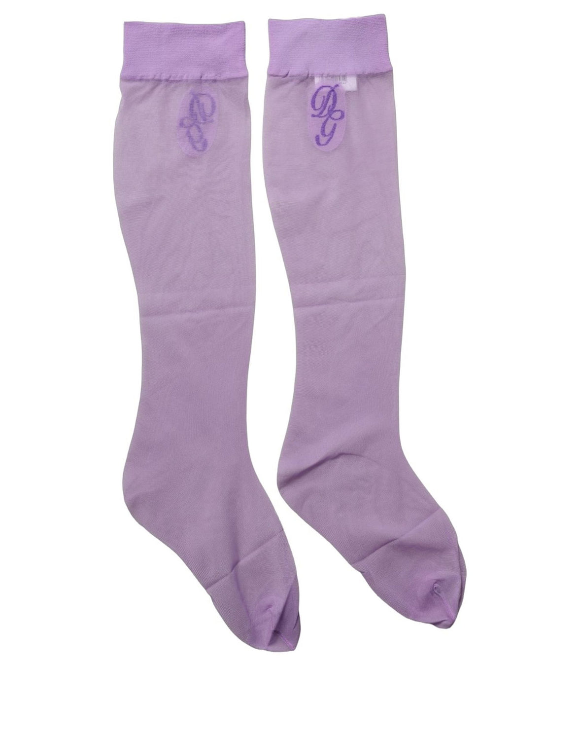Purple Knee High Sheer Nylon Accessory Socks
