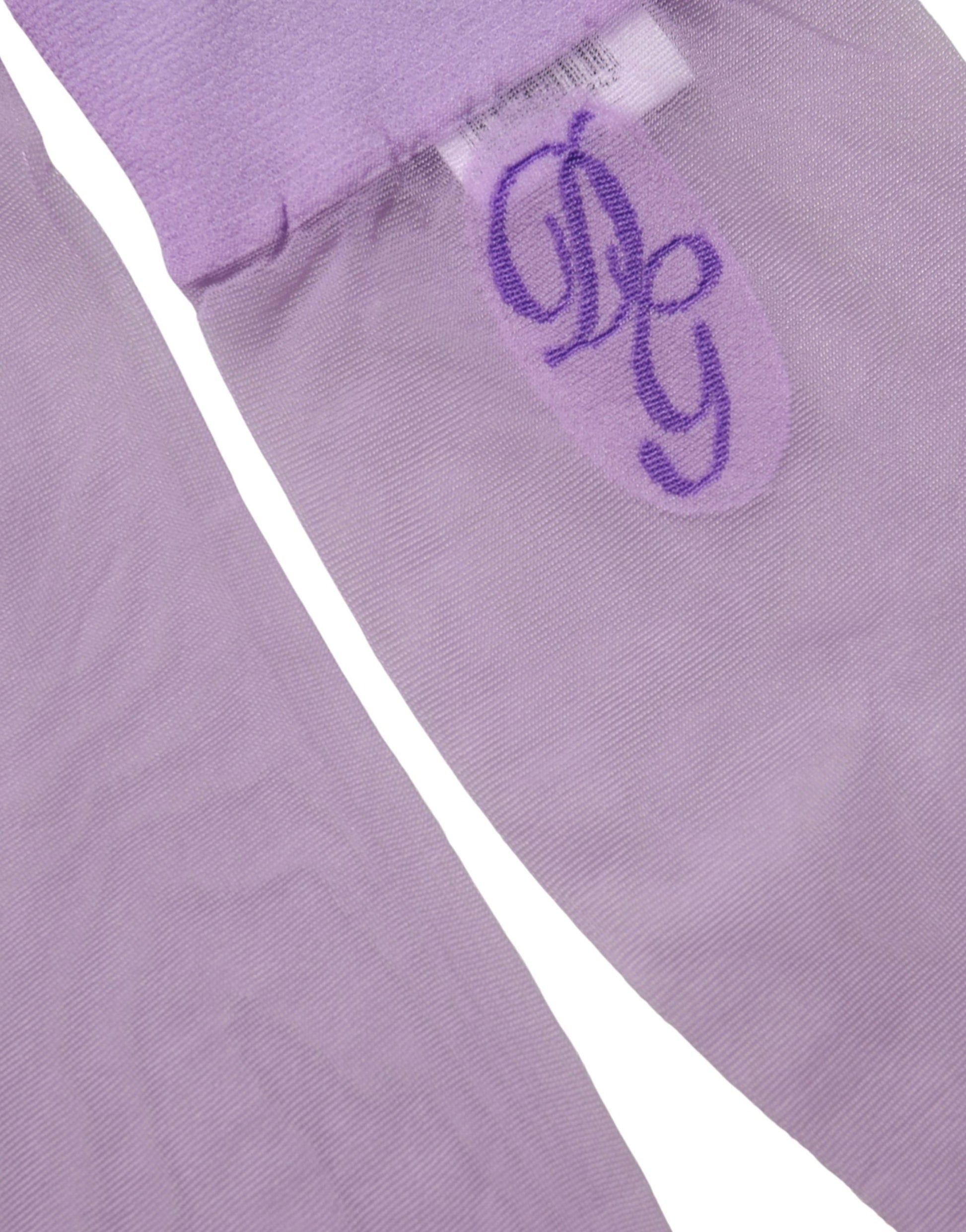 Purple Knee High Sheer Nylon Accessory Socks