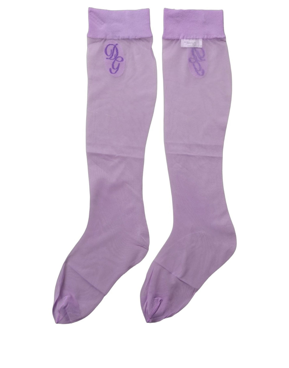 Purple Knee High Sheer Nylon Accessory Socks
