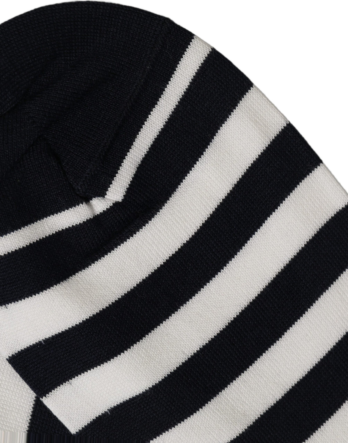 Black White Stripes Cotton Mid Calf Accessory Socks