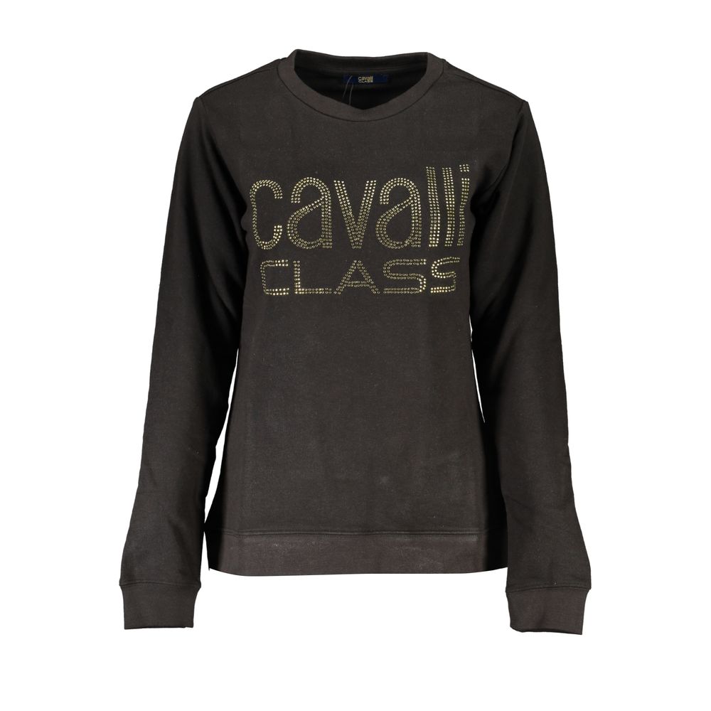 Black Cotton Women Sweater