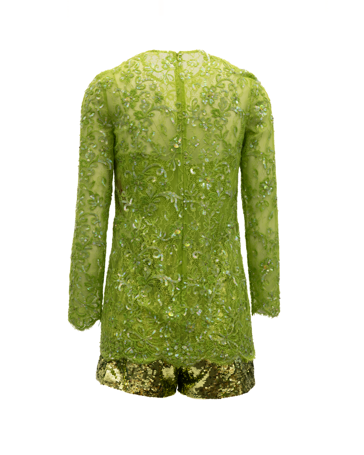 Women Green Sequin Jumpsuit