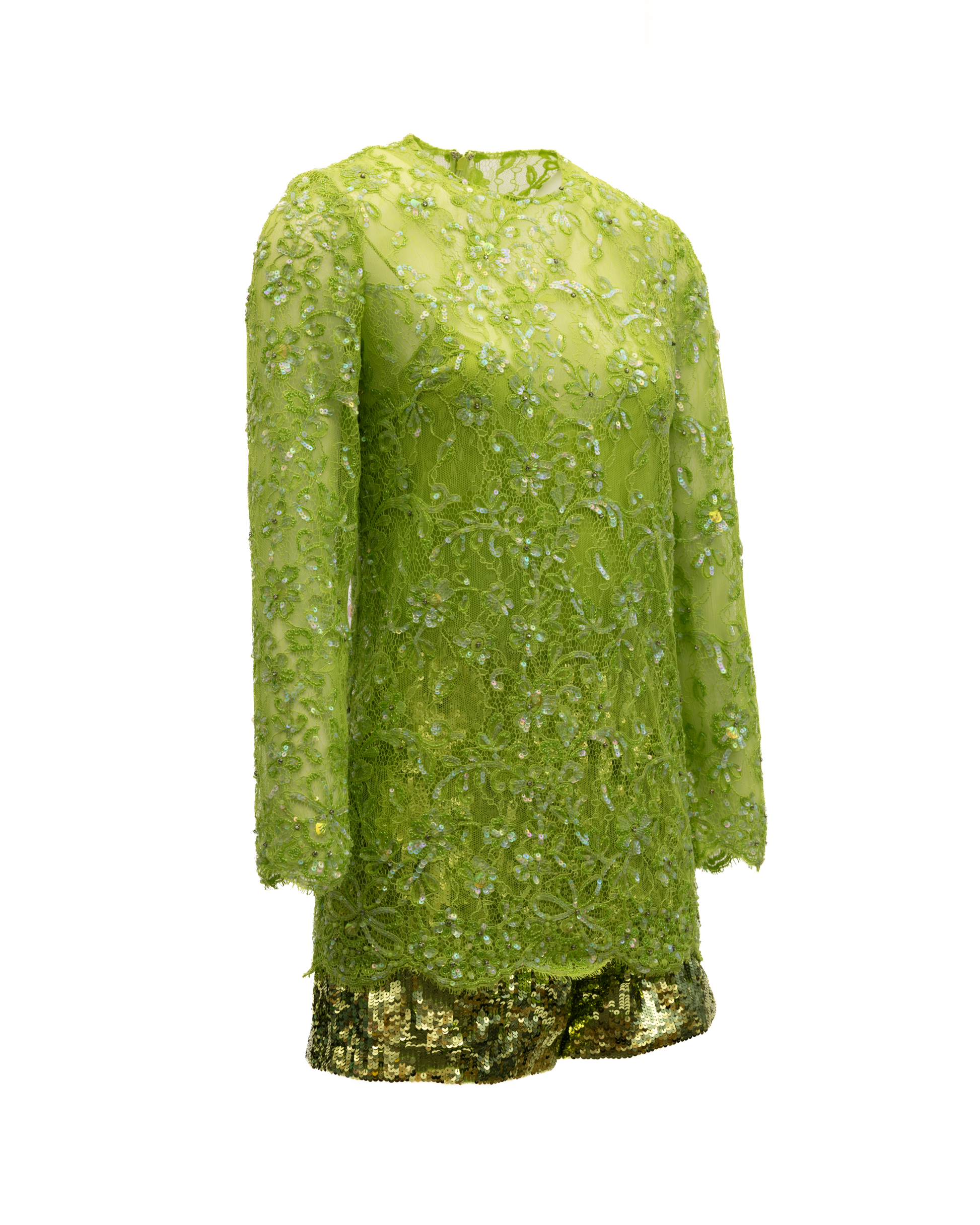 Women Green Sequin Jumpsuit