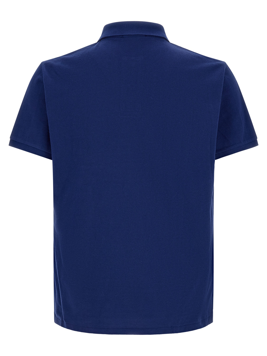 Blue Cotton Polo Shirt