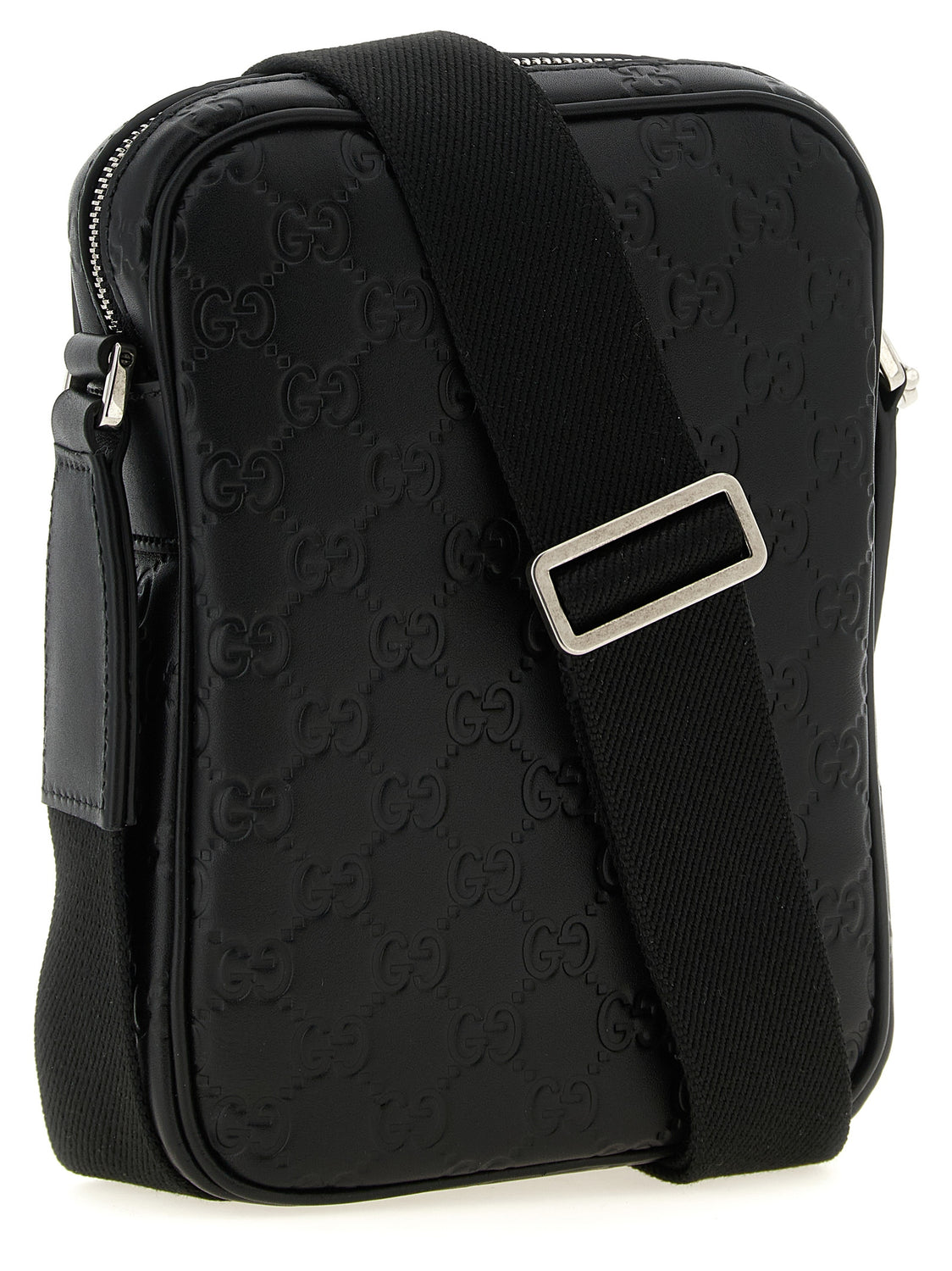 Black Calfskin Crossbody Bag