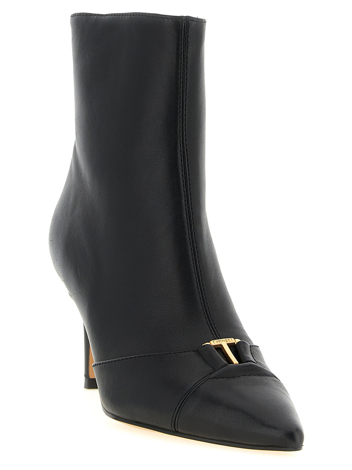 Black Leather Ankle Boots