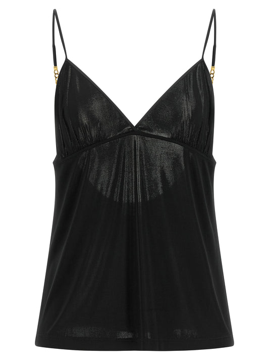 Black Viscose Tank Tops