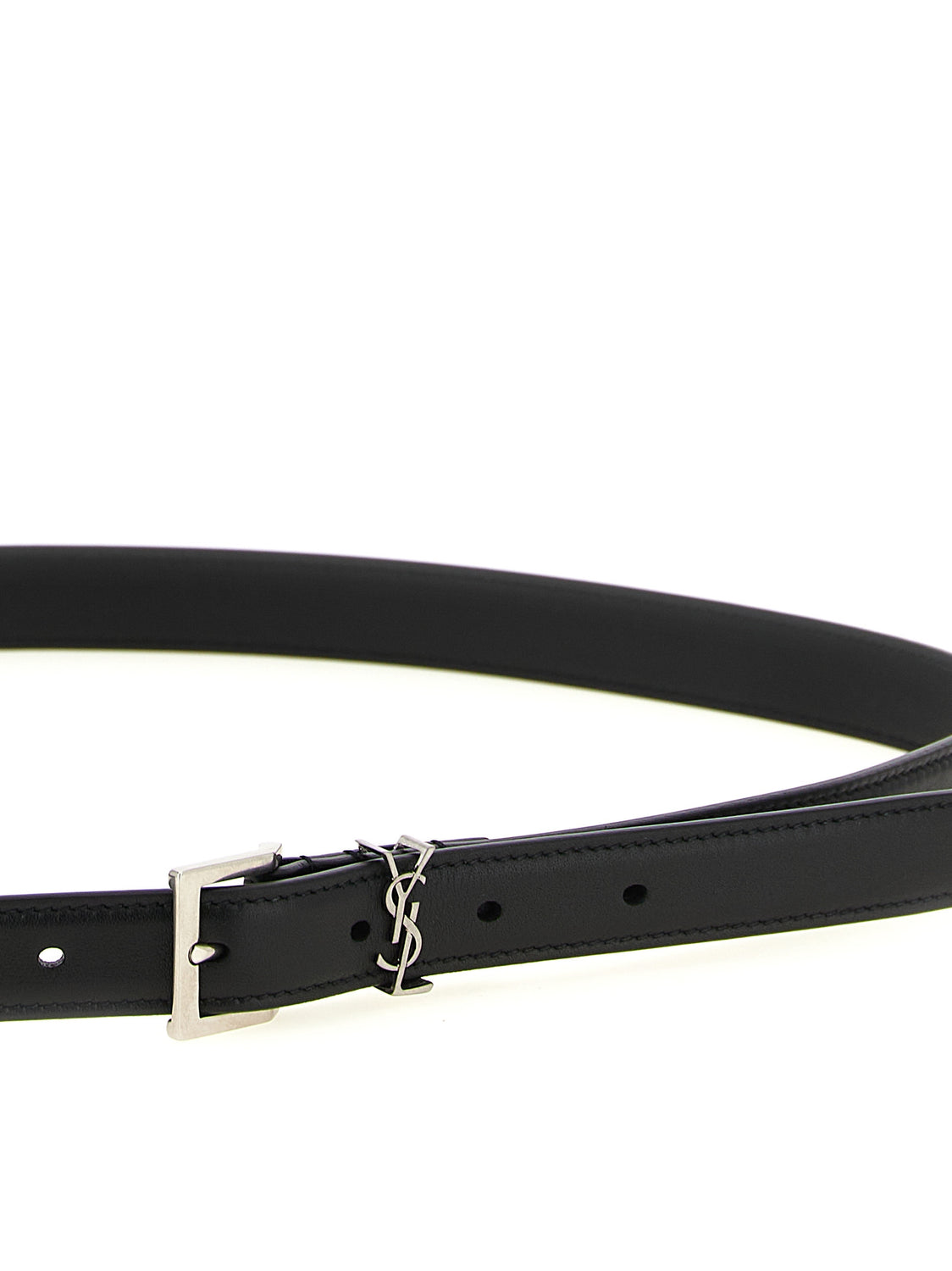 Black Calfskin Regular Belt