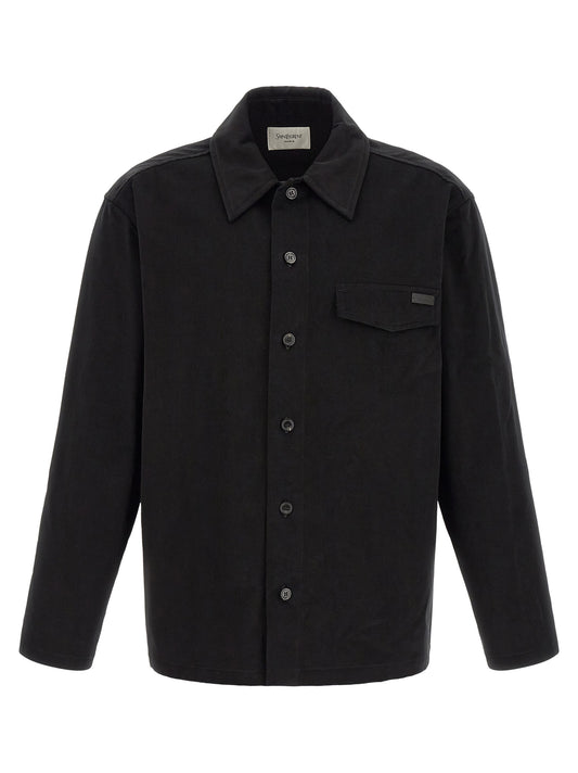 Black Cotton Blouse