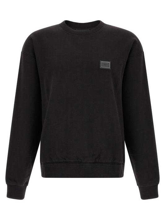 Black Cotton Sweatshirt